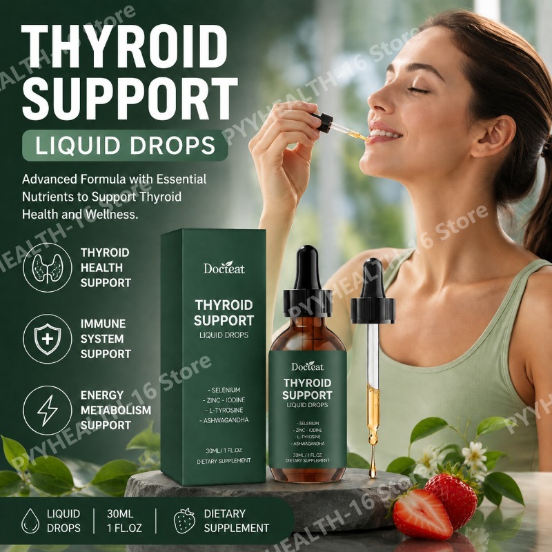 Iodine Drops Supplement - Docteat Tiroid Destek Sıvı Damlaları Selenyum