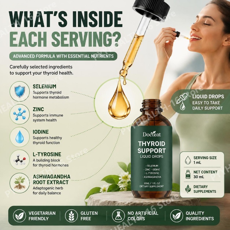 Docteat Tiroid Destek Sıvı Dam - Iodine Drops Supplement incelemesi ve fiyatı